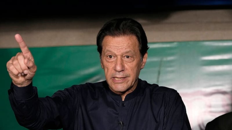 Khan was ousted from power in Pakistan (AP)