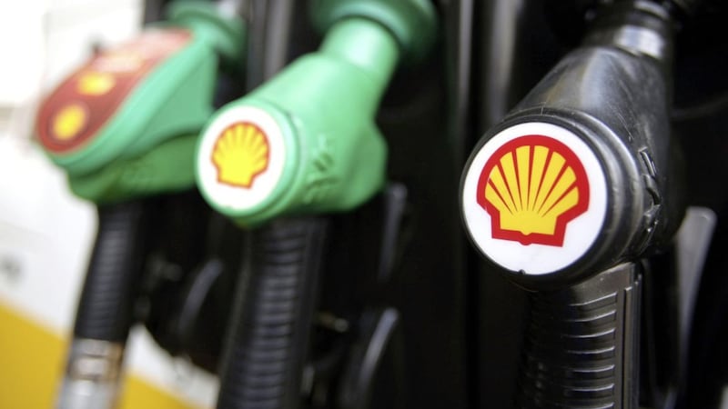 Royal Dutch Shell has reported an 8 per cent fall in full-year profits to $3.5 billion (&pound;2.7 billion) 
