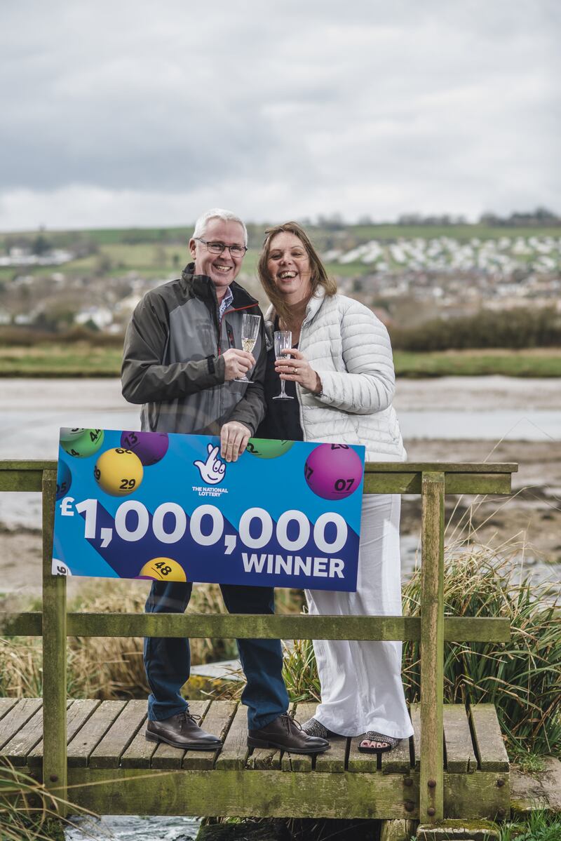 Neil Smart finished his shift at a builder's merchants after learning of his win (National Lottery/PA)