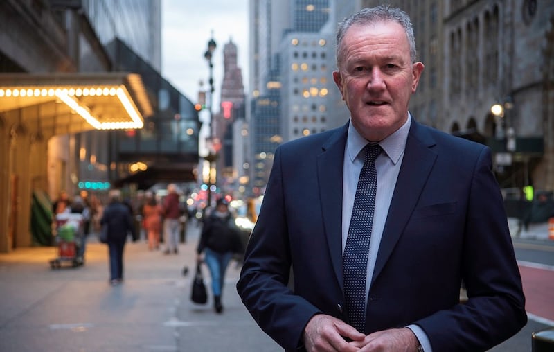 The economy minister Conor Murphy, pictured in New York on Monday.