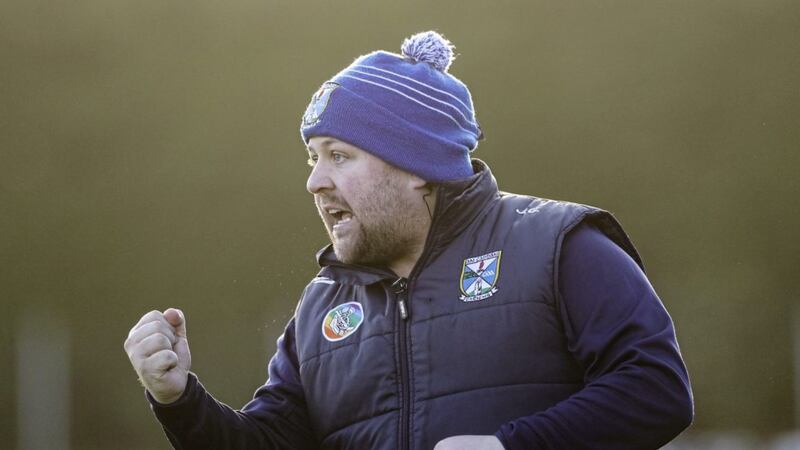 Cavan manager Jimmy Greville pictured during the Liberty Insurance All-Ireland Premier Junior Camogie Championship semi-final on November 21 2020. Picture by INPHO/Lorraine O&rsquo;Sullivan. 