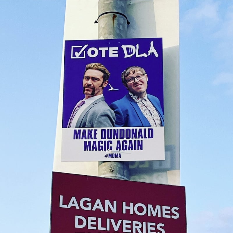 Vote DLA posters appeared on lamp posts during the recent council elections, perhaps giving voters a tantalising glimpse of alternative political leadership... 