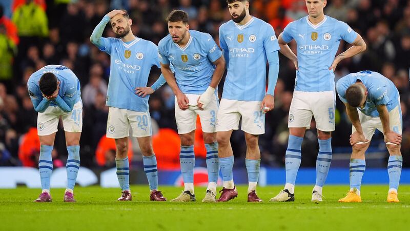 Early exits for Manchester City, pictured, along with England’s other Champions League representatives mean the Premier League has missed out on an extra spot next season