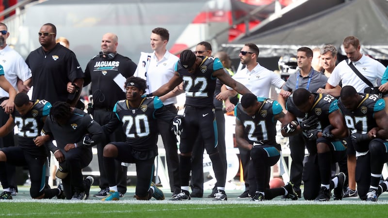 The NFL saw mass protests over the weekend following comments from US President Donald Trump.