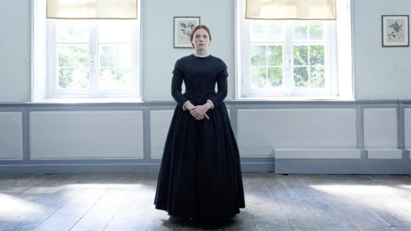 Emma Bell as the young Emily Dickinson in A Quiet Passion 