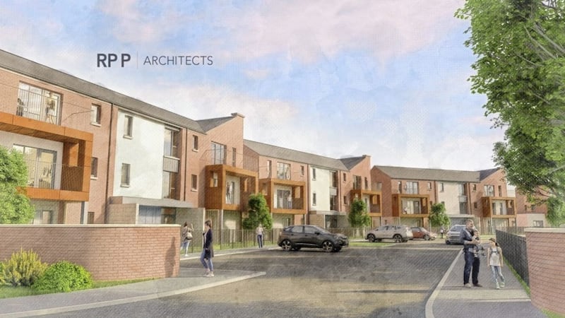 Artist&#39;s impression of new housing development in Rathcoole 