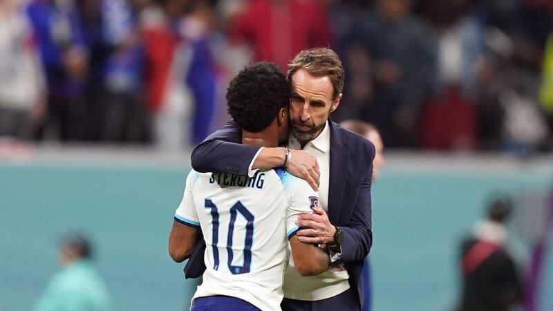 Gareth Southgate says Raheem Sterling is not happy to have been left out of the latest England squad (Adam Davy/PA)