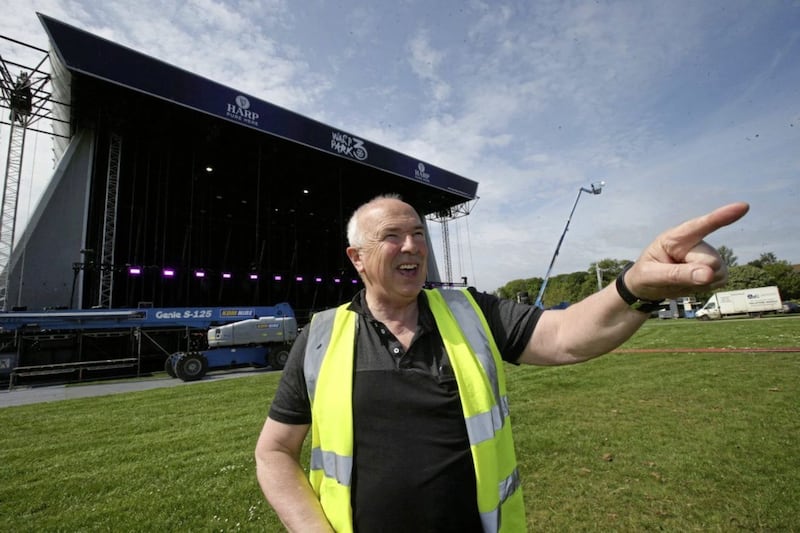 Paul Scott, Event Controller, at Ward Park yesterday. Picture by Hugh Russell 