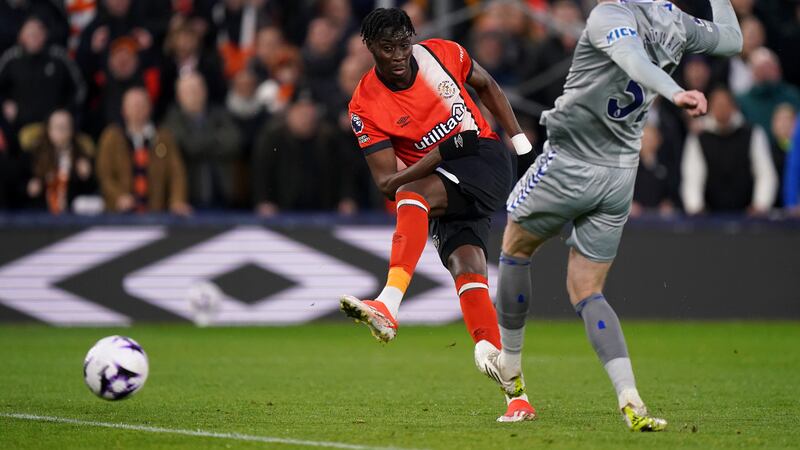 Elijah Adebayo salvaged a point for Luton against Everton