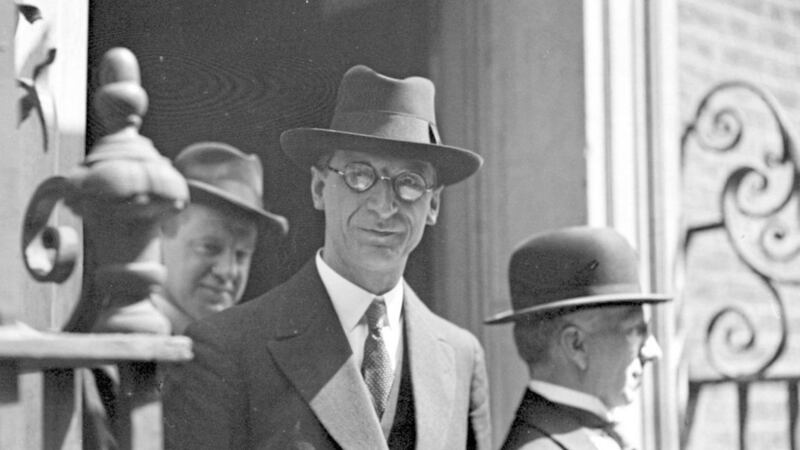 94 years ago today, Eamon de Valera signed the roll-book containing the oath at Leinster House. Five years later, his party came to power, the oath was subsequently ditched and FF has been in government for a total of 63 years since 1932. Photo: PA 