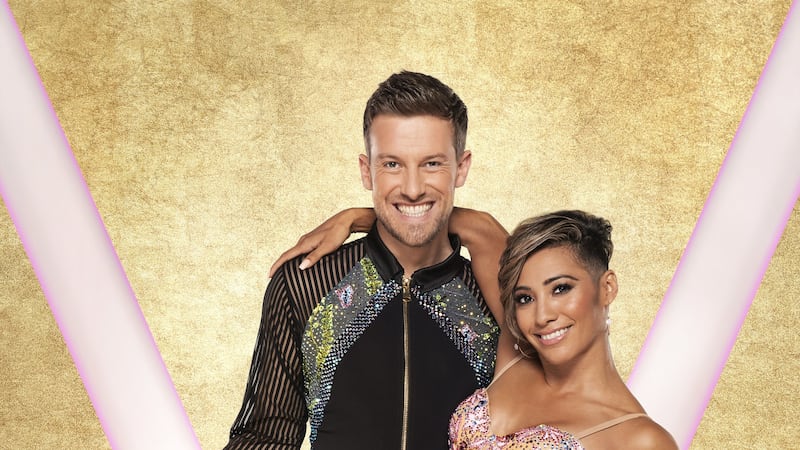 Dancing with Karen Hauer has had an impact on his physique.