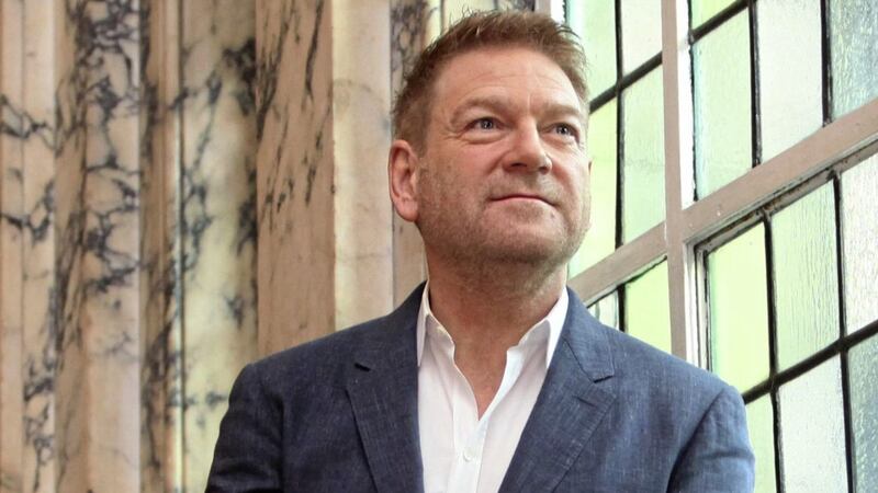 Sir Kenneth Branagh is pictured at Belfast City Hall ahead of becoming a Freeman of the City of Belfast. Picture by Ann McManus 