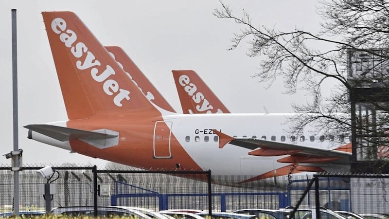 The Easyjet EZY839 flight from London Gatwick touched down at 9.30pm on Sunday. Picture by Pacemaker Press 
