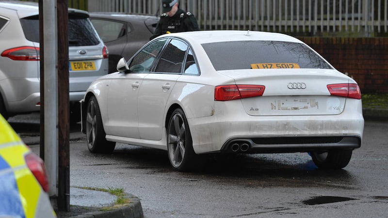 Police arrested Stephen McFarlane as he drove through east Belfast in a white Audi.&nbsp;Picture by Arthur Allison, Pacemaker