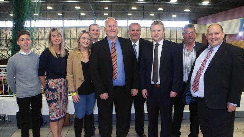 The DUP's David Hilditch elected in East Antrim. Picture Matt Bohill