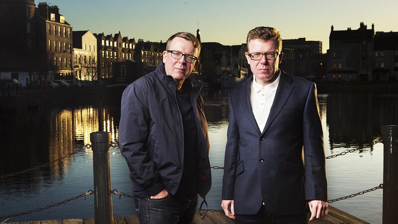 Craig and Charlie Reid AKA The Proclaimers in Leith 