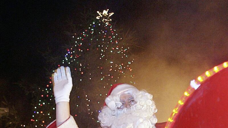 Santa Claus at a previous event in Ballymena to turn on the Christmas lights 