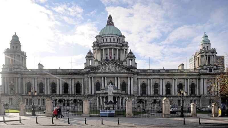 The union flag will no longer fly on February 19 at Belfast City Hall to mark the birthday of Prince Andrew. Picture by Declan Roughan 