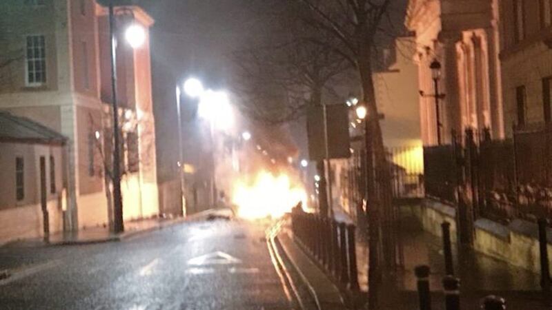 The van bomb outside Derry&#39;s Bishop Street Courthouse detonated at 8.10pm. 
