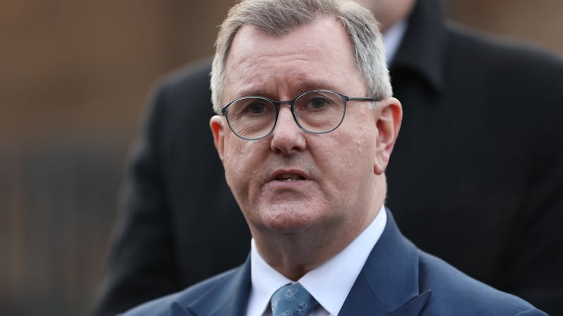 Leader of the DUP Sir Jeffrey Donaldson