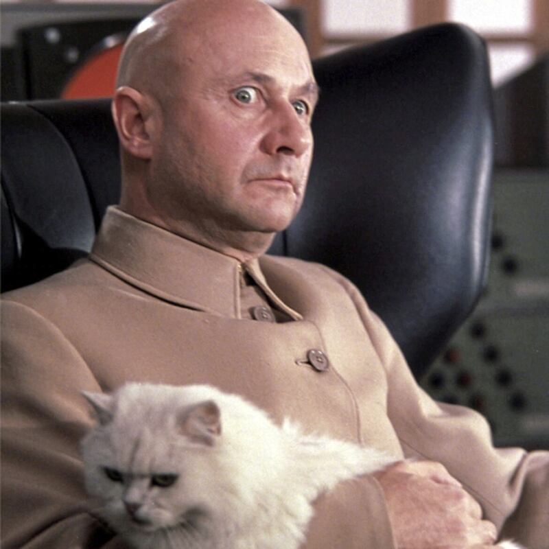 Ernst Stavro Blofeld, hater of Bond, lover of cats 