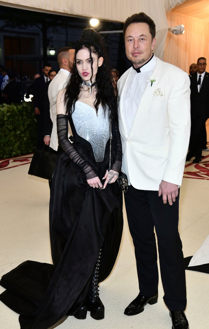Grimes and Elon Musk at the Met Gala (Charles Sykes/Invision/AP/REX/Shutterstock)