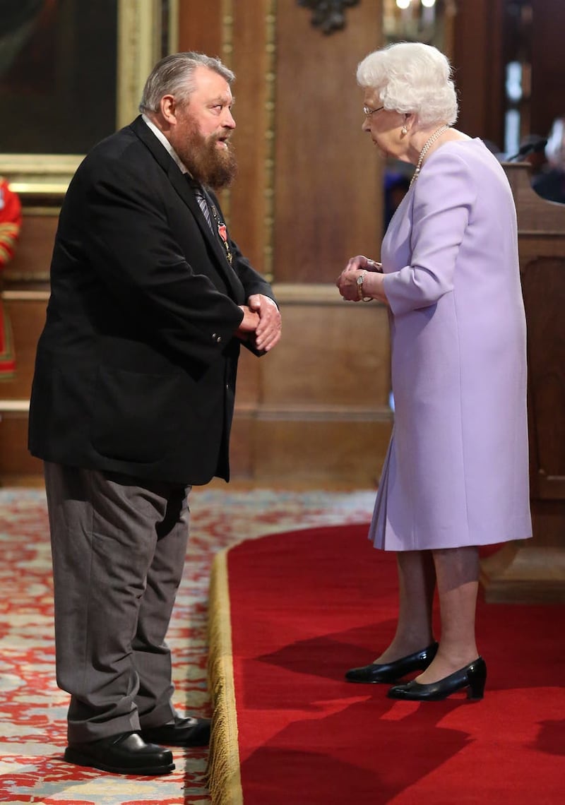 Brian Blessed and Queen Elizabeth