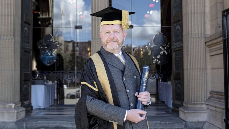Ulster University installed renowned artist Colin Davidson as its new chancellor yesterday 