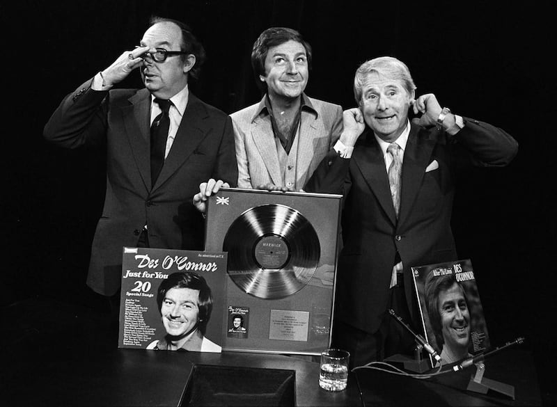 Des O’Connor with Eric Morecambe and Ernie Wise 