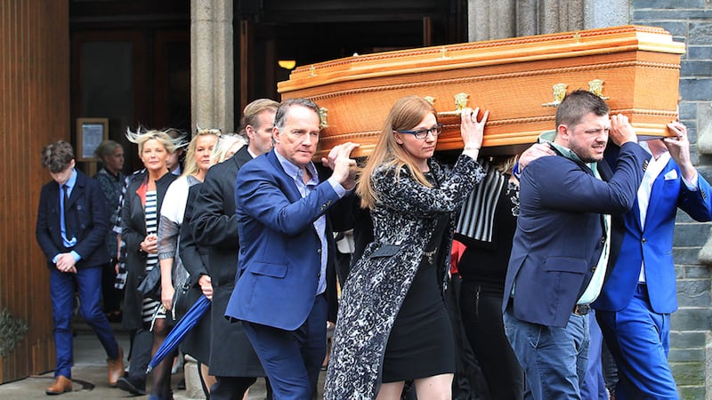 The funeral of Brendan Duddy at St Eugene's Cathedral, Derry on Monday. Mr Duddy acted as a secret intermediary between British government and IRA leadership during the Troubles. Picture Margaret McLaughlin &nbsp;