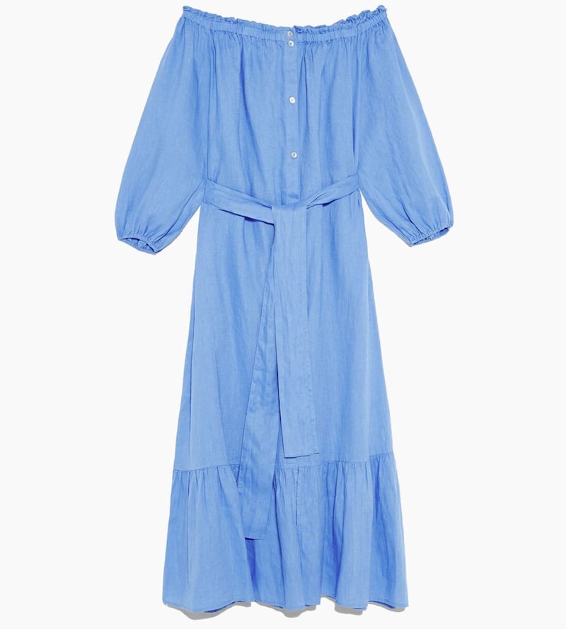 Zara Ruffled Linen Dress, &pound;59.99 