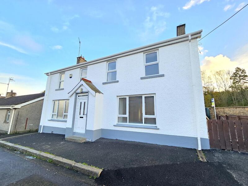10 Rathfriland Street, Loughbrickland, Banbridge, BT32 – offered for
sale at bids over £155,000 and for sale by Shooter Property Services.
This three-bed detached property has recently undergone a complete
transformation to offer modern family accommodation