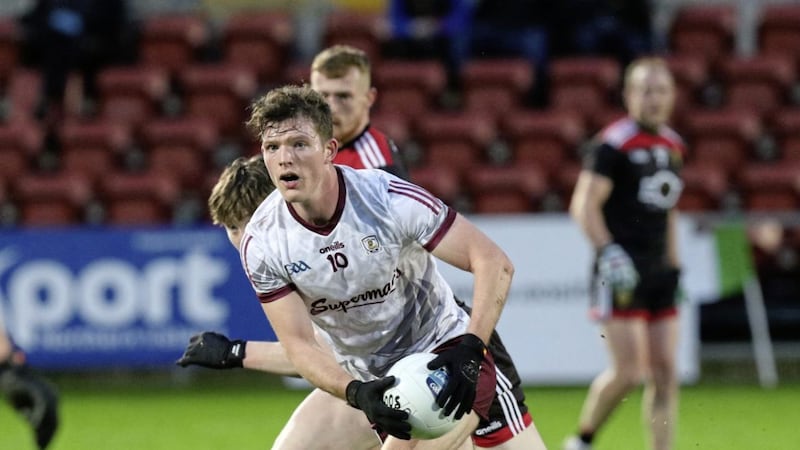 Owen Gallagher excelled for Galway against Down in Newry last weekend 