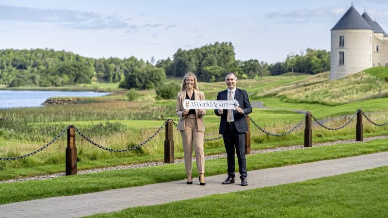 Lough Erne Resort staff Joanne Walsh and Jonathan Gallagher. 