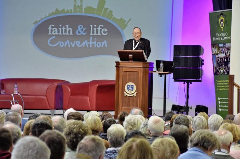 Cardinal Oscar Rodriguez Maradiaga, SDB, one of Pope Francis&#39;s closest advisers, was the keynote speaker at the Faith and Life Convention 