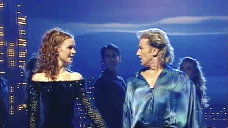 Jean Butler and Michael Flatley performing Riverdance and the 1994 Eurovision Song Contest 