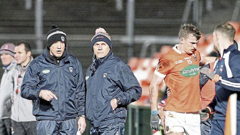 Kieran McGeeney has had to build an Armagh side, says former manager Brian McAlinden. Pic Philip Walsh. 