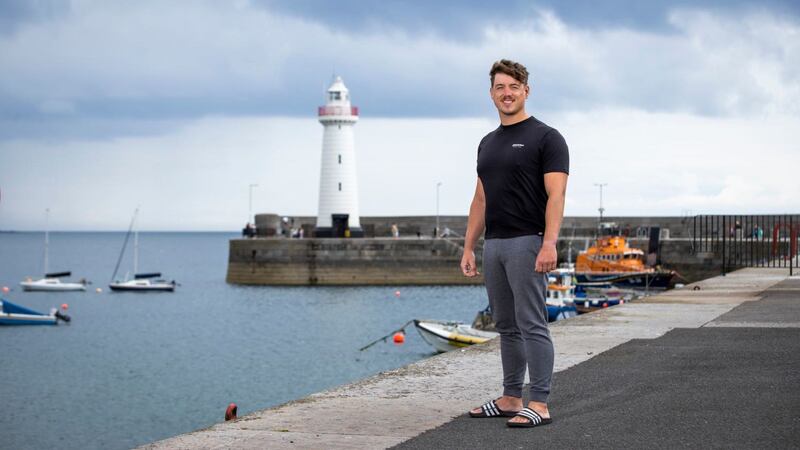 Jordan Leckey, 29, from Lurgan completed the gruelling swim from Northern Ireland to Scotland in nine hours and nine minutes.
