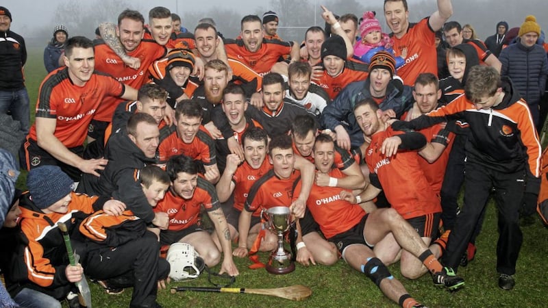 Cloughmills won the Ulster Club Intermediate Hurling Championship in 2016, and can now enter again in 2019 if they come out on top in Antrim. Picture by Philip Walsh 