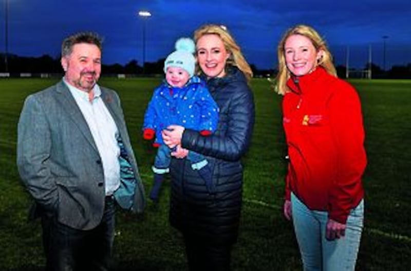&nbsp;Health Minister Robin Swann with Sonia Daly and her son Jamie Joe Conway and Sarah Quinlan from the Children&rsquo;s Heartbeat Trust