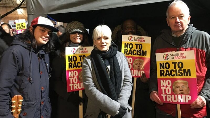 Lily Allen documents the Women's March with Rufus Wainwright cover