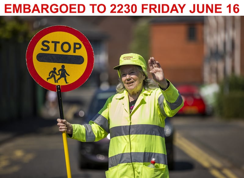 Lollipop lady Veronica Hammersley has been awarded the British Empire Medal