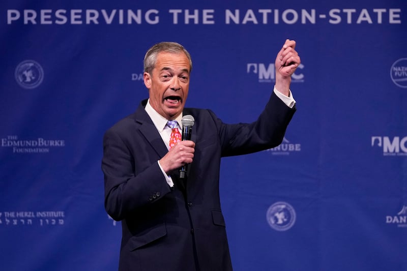 Nigel Farage compared the Belgian authorities to ‘the old Soviet Union’ (AP Photo/Virginia Mayo)
