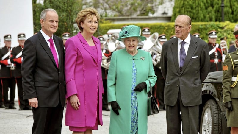 Mary McAleese was president in 2011 when Prince Philip accompanied Queen Elizabeth on a historic visit, the first by a British monarch in 100 years 