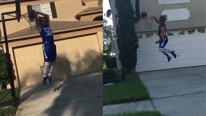 Ever wanted to slam dunk someone else’s basketball hoop? This new craze is way ahead of you.