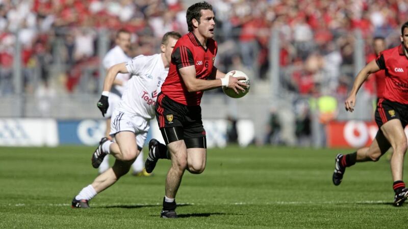 Going for it. Kevin McKernan on the attack against Kildare in the 2010 All-Ireland semi-final 