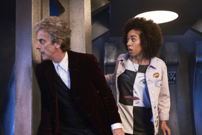 Peter Capaldi and Pearl Mackie in Doctor Who. (BBC)