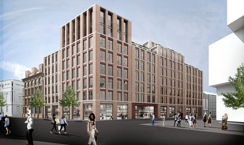 A computer-generated image of The Sixth development on Royal Avenue 