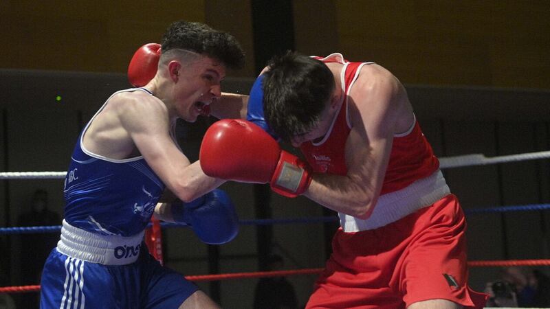 Jon McConnell (left) will make his light-middleweight bow in Barcelona this weekend, having jumped up two weight divisions. Picture by Mark Marlow 