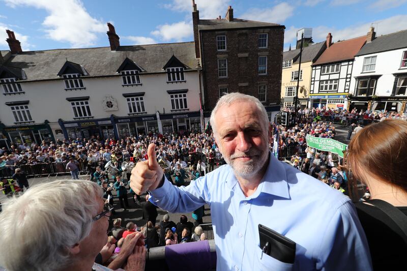 Watch the moment a woman interrupts Jeremy Corbyn’s speech in Durham